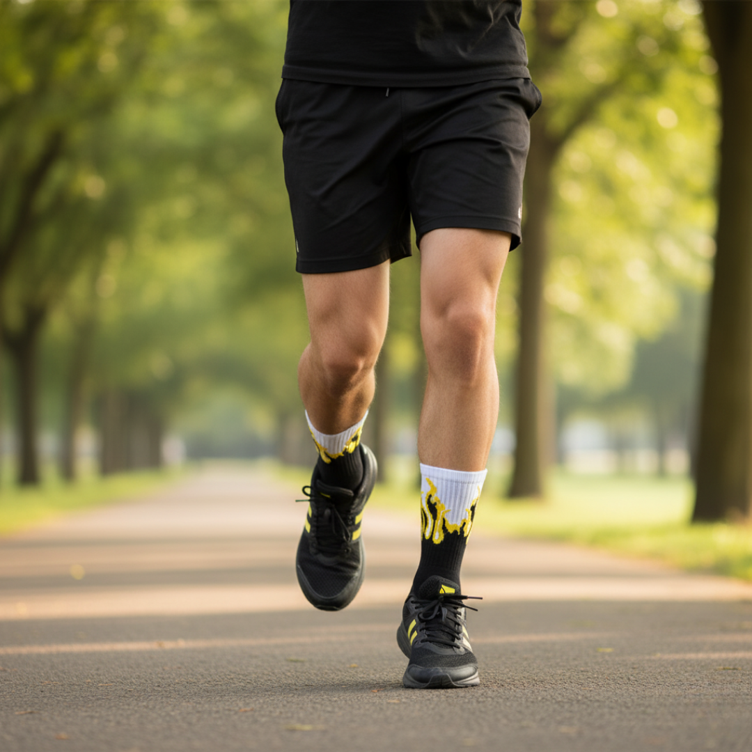 Fire Edition - Black, White, and Yellow Flames