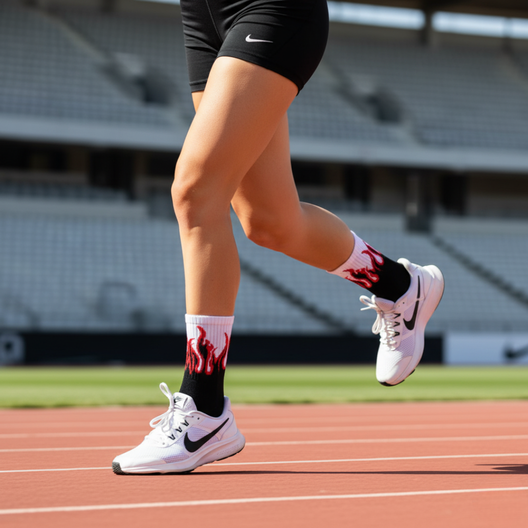 Fire Edition - Black, White, and Red Flames