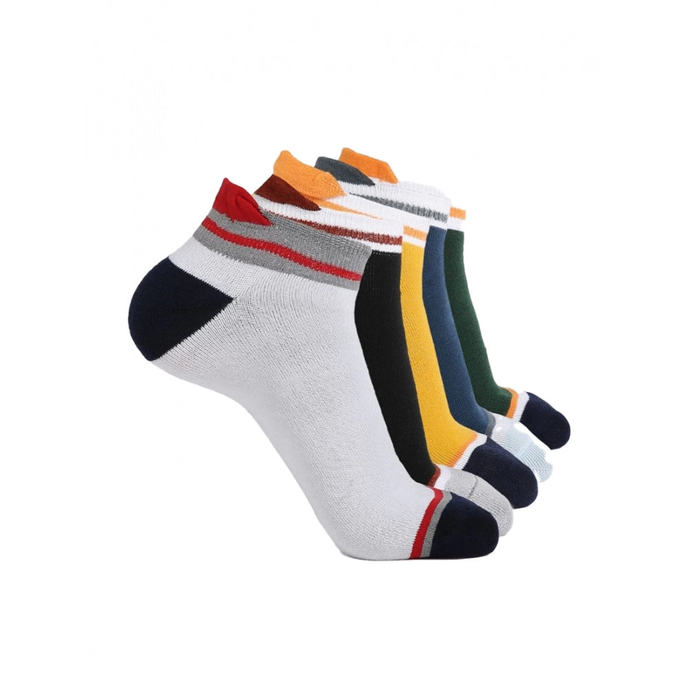 5 Pairs Unisex Casual Cotton Blended Printed Ankle length Socks