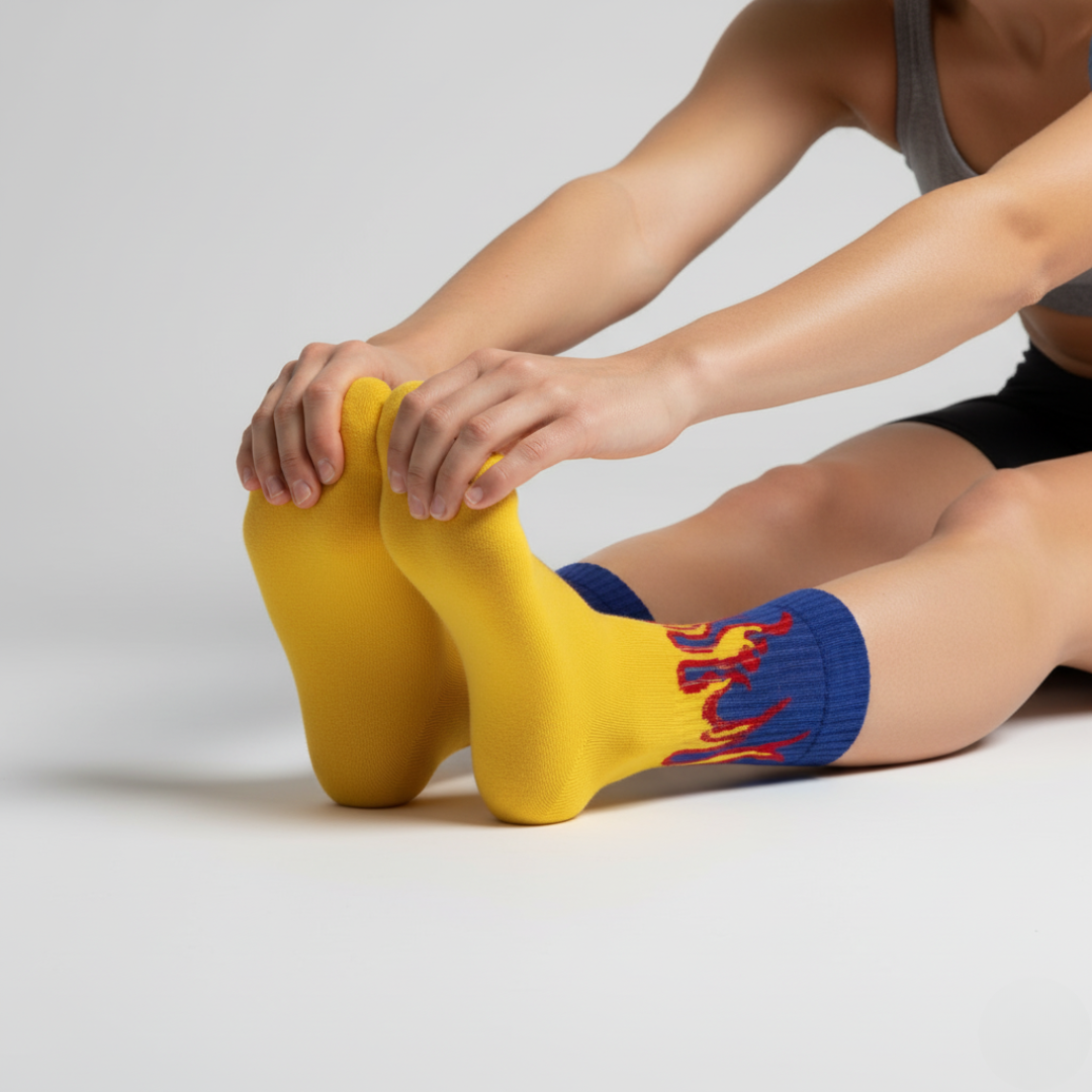 Fire No-Snow - Yellow/Blue- Red Flames