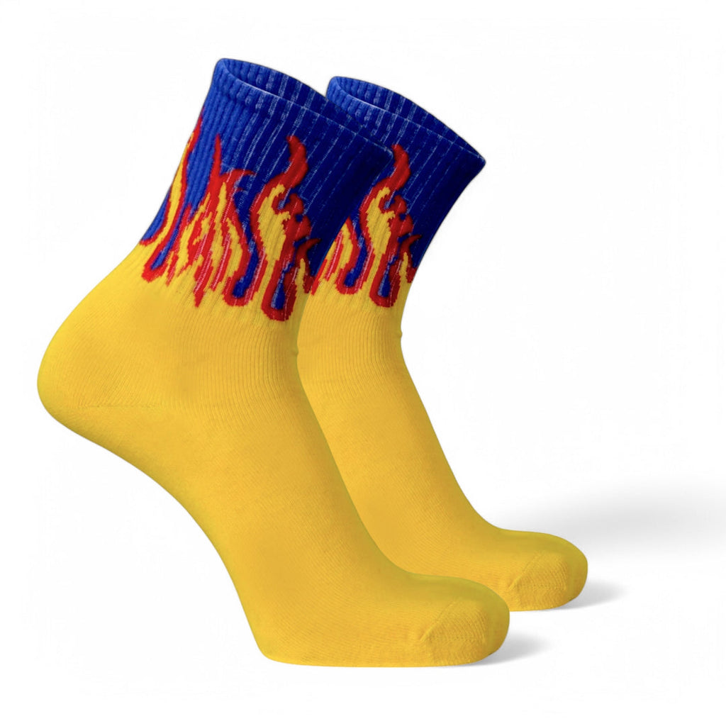 Fire No-Snow - Yellow/Blue- Red Flames